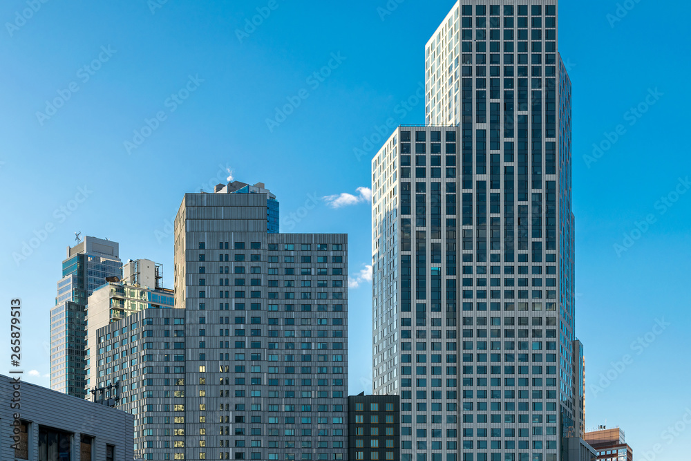 Modern office and apartment buildings in Downtown Brooklyn, NY, USA