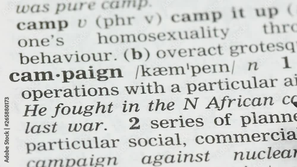 Campaign, pencil pointing word in vocabulary in english, marketing strategy Campaign, pencil pointing word in vocabulary in english, marketing strategy