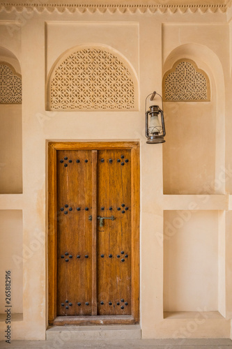 Traditional palace at the National Museum of Qatar, Doha, Qatar