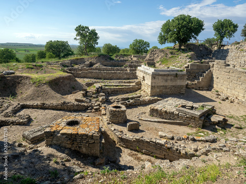Ruins of ancient Troia city, Canakkale (Dardanelles) / Turkey