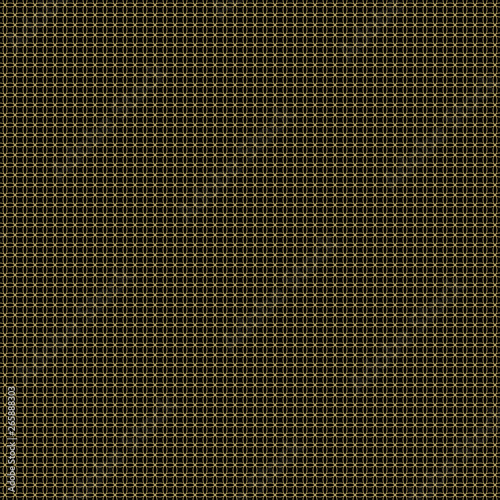 Seamless modern luxury circular gold pattern. Golden geometry, circle seamless festive style fabric background. Endless metallic swatch. Vector.