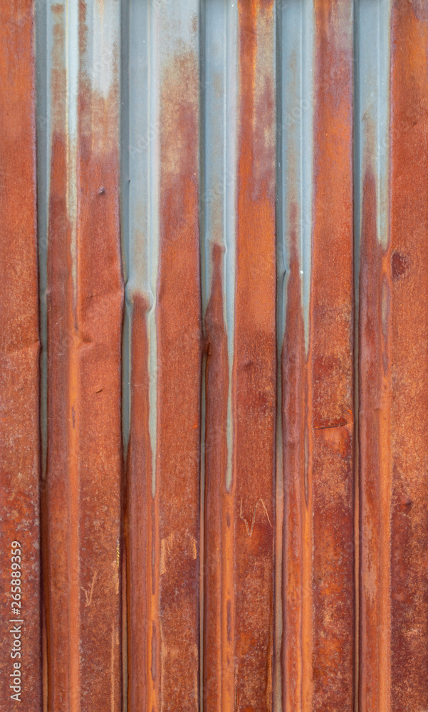 Old Weathered Reddish Vertically Stripped Metal Texture Old Weathered Reddish Vertically Stripped Metal Texture