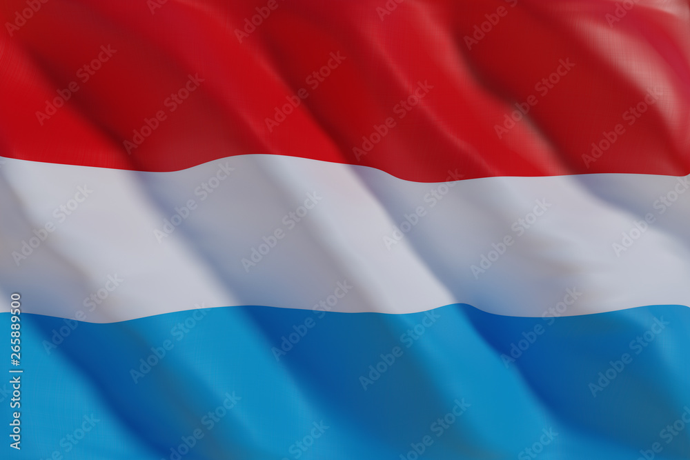 Luxembourg flag in the wind Luxembourg flag in the wind