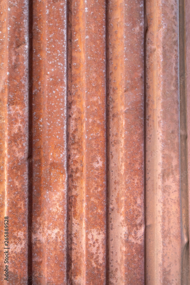 Old Weathered Reddish Vertically Stripped Metal Texture Old Weathered Reddish Vertically Stripped Metal Texture