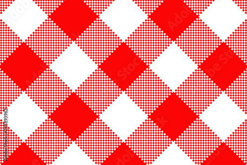 Gingham pattern. Texture from rhombus/squares for - plaid, tablecloths, clothes, shirts, dresses, paper, bedding, blankets, quilts and other textile products. Vector illustration EPS 10