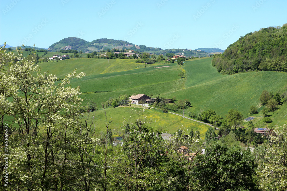 Beautiful landscape near Salsomaggiore  in Emilio Romagna northern Italy