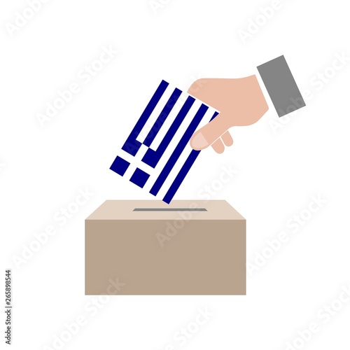 Greece Elections Vote Box Vector Work