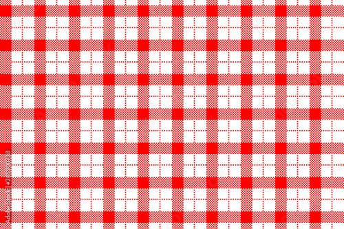 Gingham pattern. Texture from rhombus/squares for - plaid, tablecloths, clothes, shirts, dresses, paper, bedding, blankets, quilts and other textile products. Vector illustration EPS 10