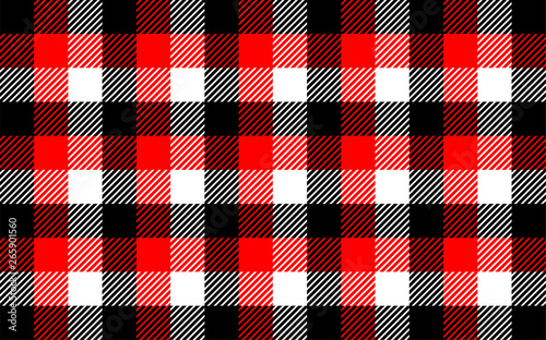 Gingham pattern. Texture from rhombus/squares for - plaid, tablecloths, clothes, shirts, dresses, paper, bedding, blankets, quilts and other textile products. Vector illustration EPS 10