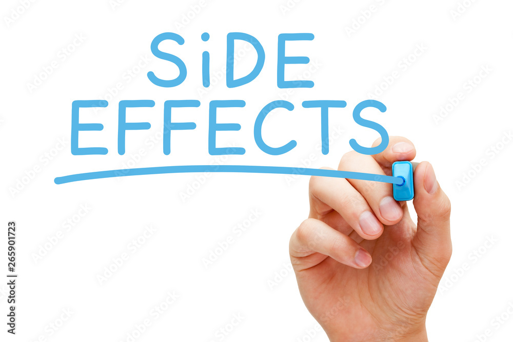 Side Effects Handwritten With Blue Marker Side Effects Handwritten With Blue Marker