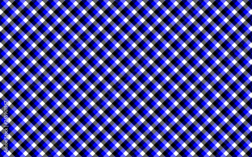 Gingham pattern. Texture from rhombus/squares for - plaid, tablecloths, clothes, shirts, dresses, paper, bedding, blankets, quilts and other textile products. Vector illustration EPS 10