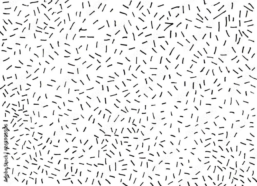 Hand drawn chaotic black strokes on white background.Abstract concept graphic element. Hand drawn chaotic black strokes on white background.Abstract concept graphic element.