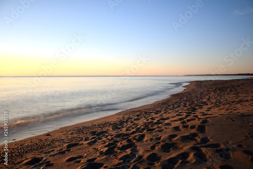 sunset on the beach