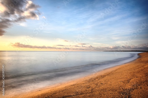 sunset on the beach