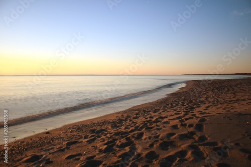 sunset on the beach