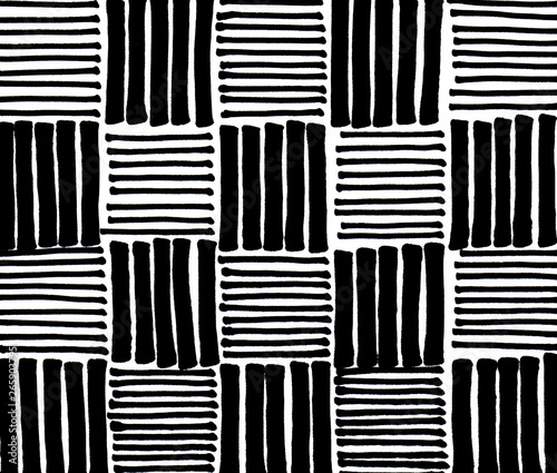 Hand drawn black stripes background.Abstract concept graphic element for design
