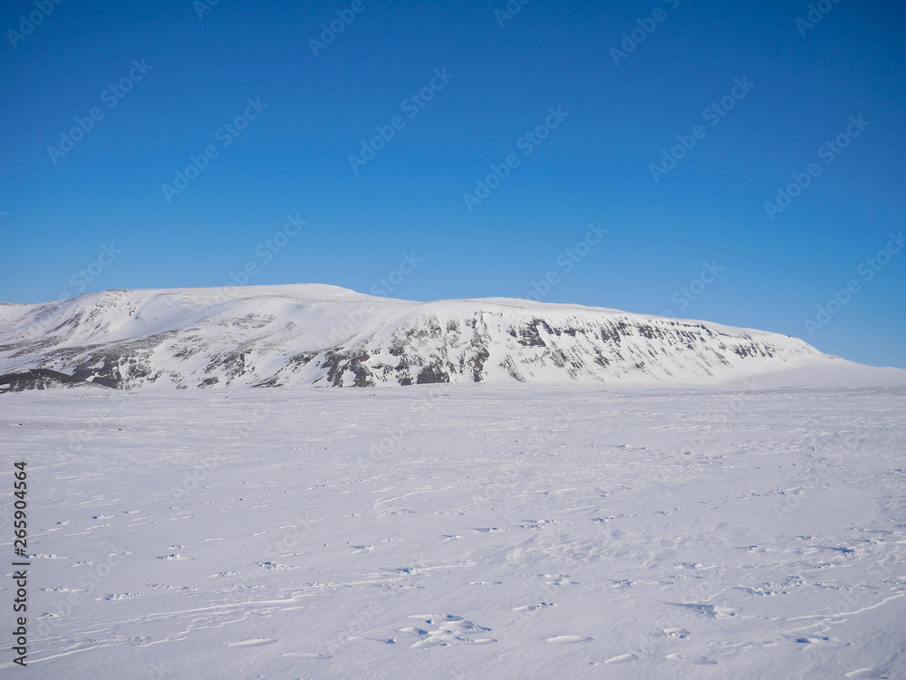 Beautiful landscape of Ice field