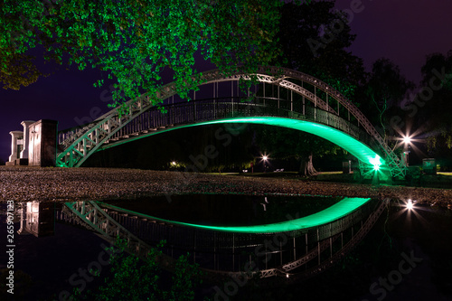 Bedford Suspension Bridge Reflected!