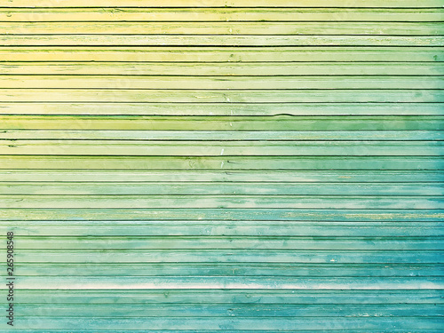 Top view of old wooden planks board texture background.