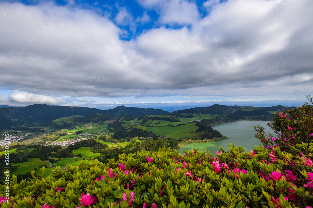 natural scenery at the azores island natural scenery at the azores island