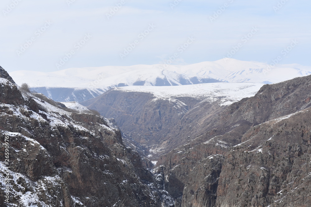 Natural life, tourism, natural photos, Devil's Castle in Ardahan, Turkey