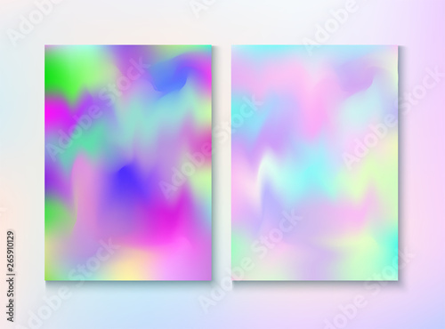 Cosmic Foil, Metal Cover, Vector Magazine Texture.