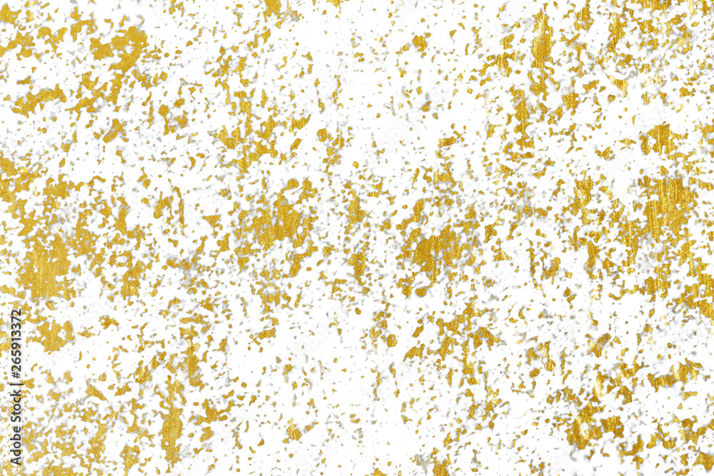 Gold splashes Texture. Brush stroke design element.