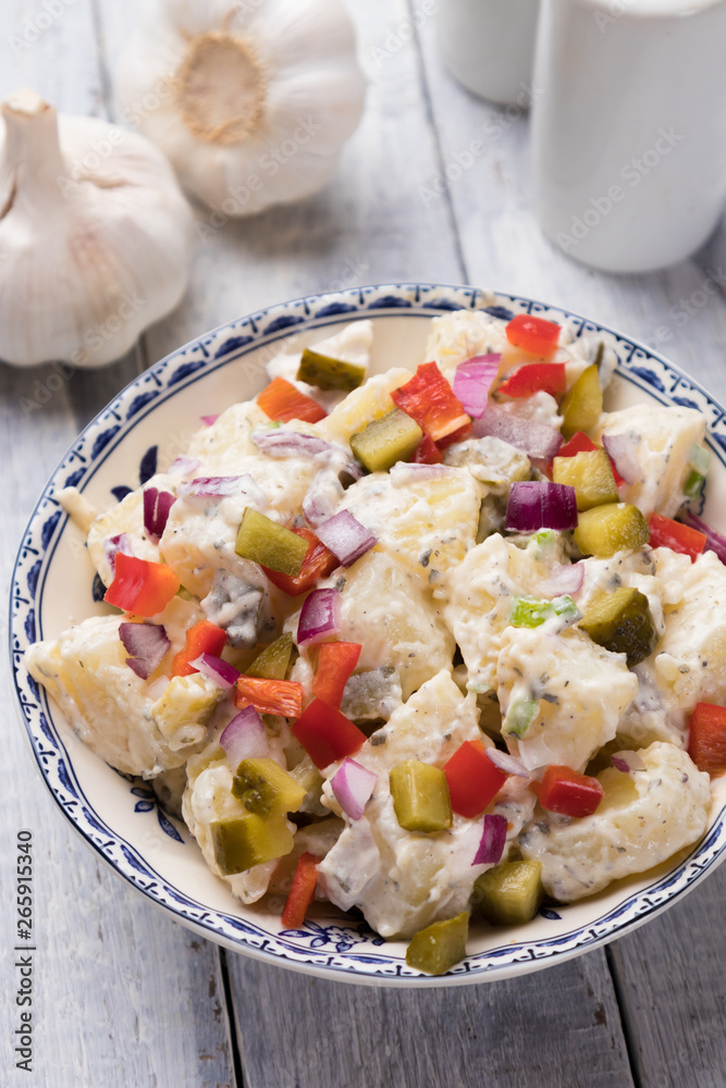 Potato salad with mayonnaise dressing Potato salad with mayonnaise dressing