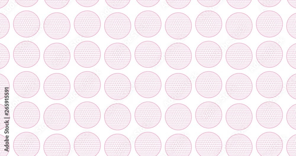 Pink golf balls background video clip motion backdrop video in a seamless repeating loop. Pink color womens sports ladies golfing themed golf ball pattern background high definition motion video Pink golf balls background video clip motion backdrop video in a seamless repeating loop. Pink color womens sports ladies golfing themed golf ball pattern background high definition motion video