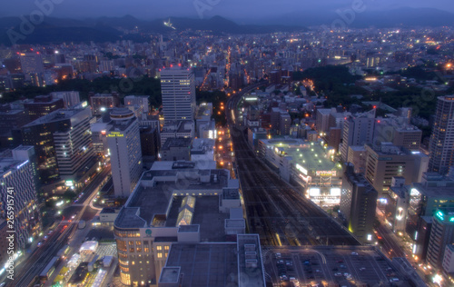                   Night view of Sapporo   