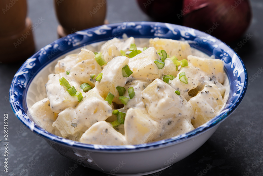 Potato salad with mayonnaise dressing