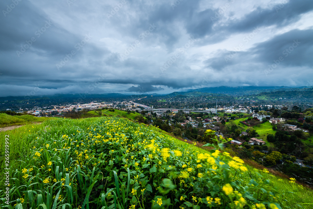 Thunderstorm over Mount Diablo and Highway 24