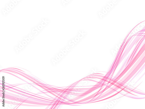 曲線的な背景 ピンク