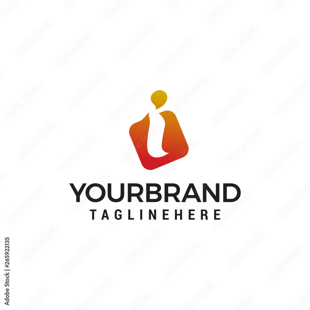 letter i logo design concept template vector letter i logo design concept template vector