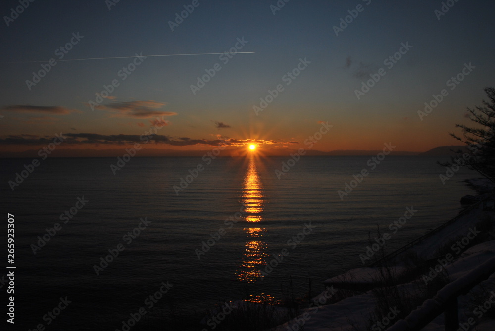 sunset on Baikal