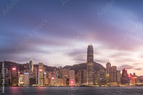 Hong Kong city buildings skyline