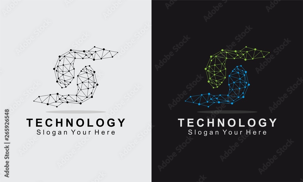 s technology networking logo