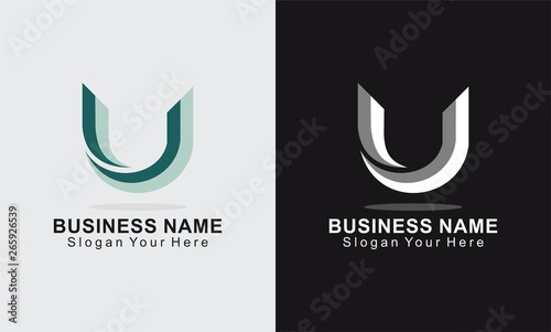 Fototapeta Naklejka Na Ścianę i Meble -  letter u design business logo