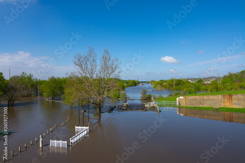Fototapeta Naklejka Na Ścianę i Meble -  Flooded canal
