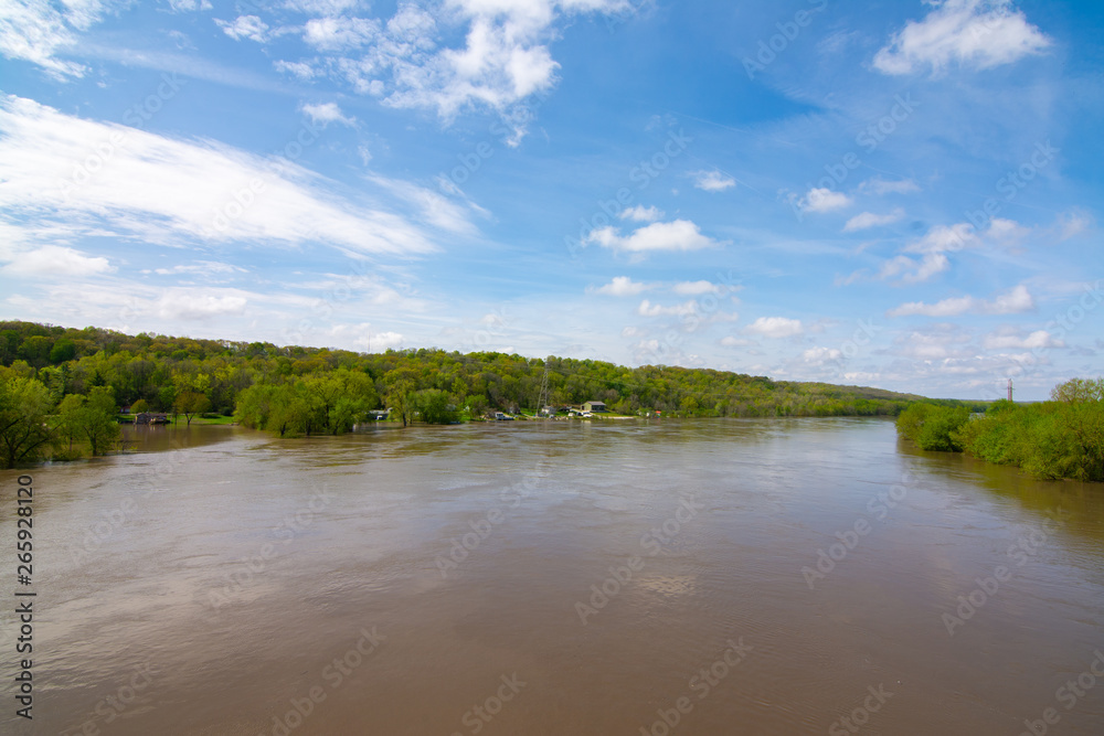 Flooded Illinois River