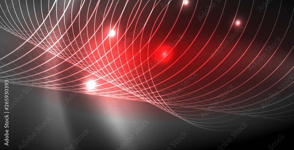 Glowing shiny neon colors with abstract lines, modern background Glowing shiny neon colors with abstract lines, modern background