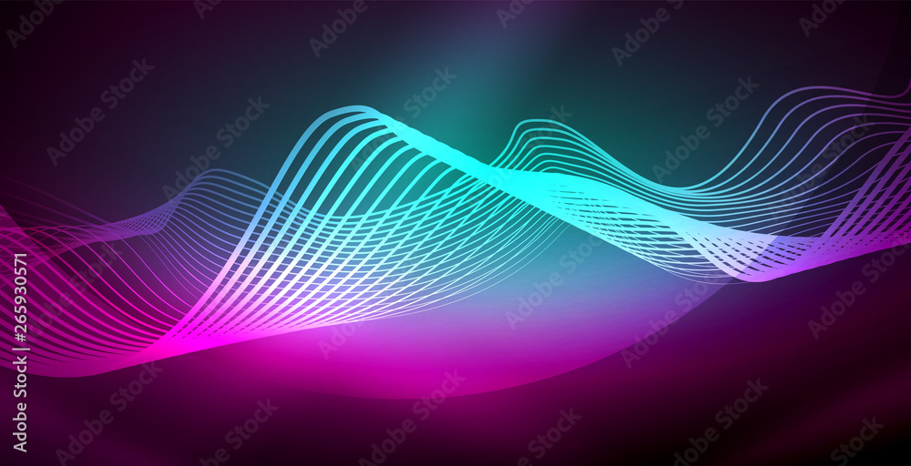 Neon lines shiny glowing background Neon lines shiny glowing background