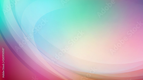 Abstract curved on colorful background