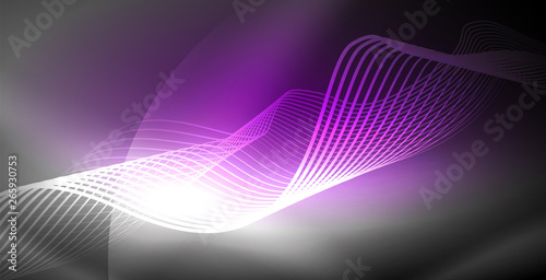 Neon lines shiny glowing background