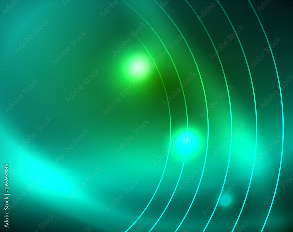Neon circles abstract background Neon circles abstract background