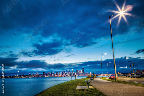 Seattle Skyline at Night photo
