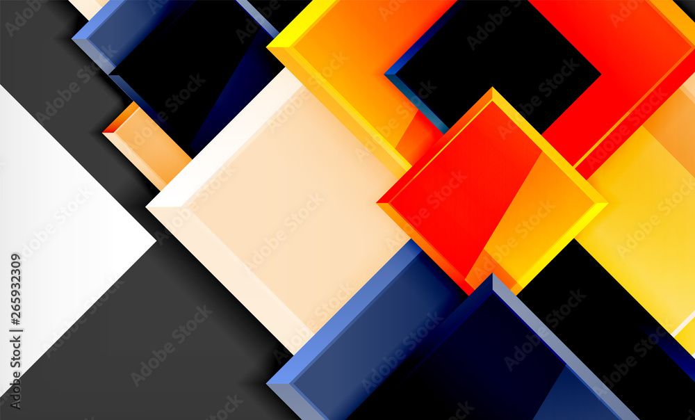 Colorful square and rectangle blocks background