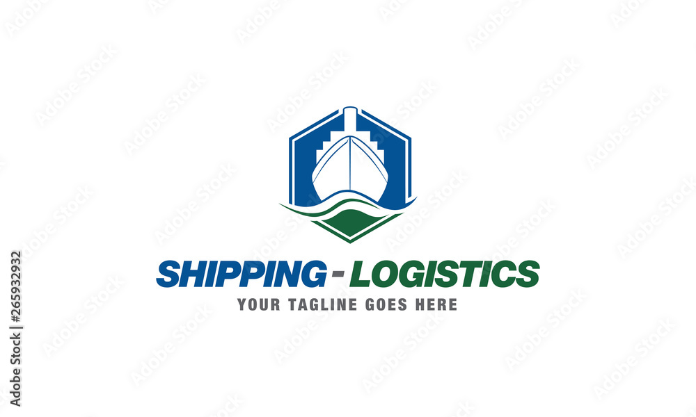 Shipping logistics Logo Shipping logistics Logo