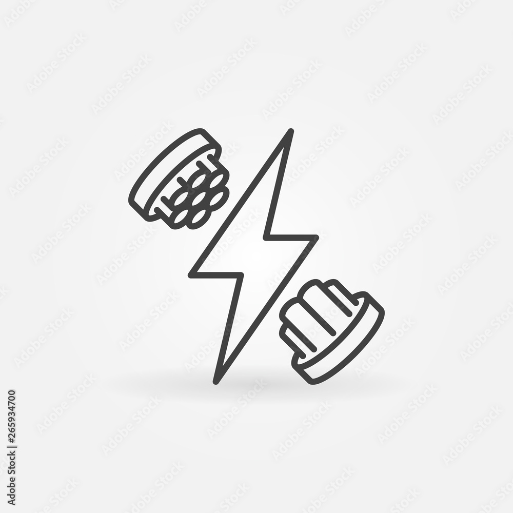 Fiber Optic Cable Repair vector concept outline icon or logo element Fiber Optic Cable Repair vector concept outline icon or logo element