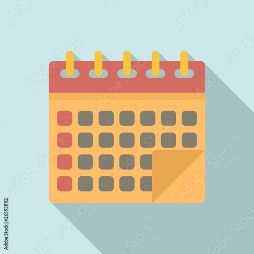 Management calendar icon. Flat illustration of management calendar vector icon for web design
